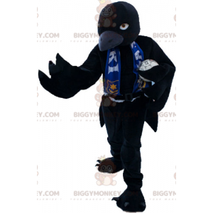 Väldigt utseende stor svart fågel BIGGYMONKEY™ maskotdräkt -