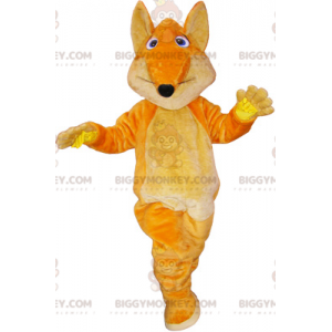 BIGGYMONKEY™ Mascot Costume Giant Orange Fox With Big Tail -