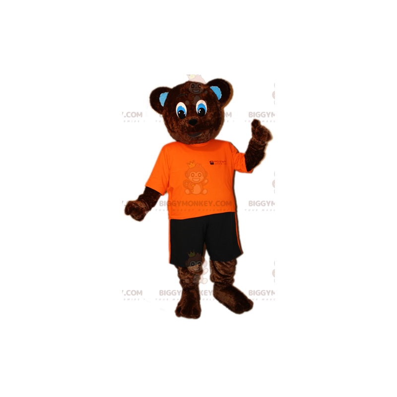 Disfraz de mascota BIGGYMONKEY™ Cachorro de oso pardo en traje Disfraz de mascota BIGGYMONKEY™ Cachorro de oso pardo en traje