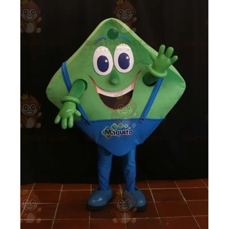 Leuk uitziend groen en blauw vierkant BIGGYMONKEY™ Leuk uitziend groen en blauw vierkant BIGGYMONKEY™