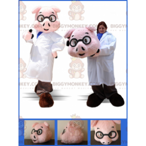 Grise BIGGYMONKEY™ maskotkostume klædt ud som en lægesygeplejerske - Grise-maskoter - BIGGYMONKEY_06573 - BiggyMonkey.com