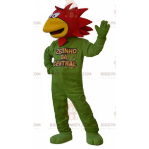 BIGGYMONKEY™ mascot costume of man with a Foutix head. Rooster