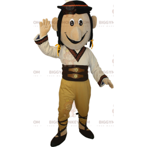 BIGGYMONKEY™ mascot costume of man dressed in traditional