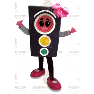 Traffic Light BIGGYMONKEY™ Mascot Costume with Bow Tie -