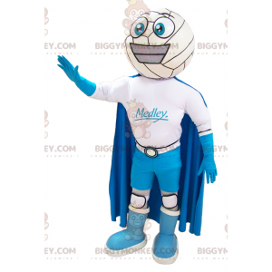Kostým BIGGYMONKEY™ s usměvavým maskotem sněhulákem s