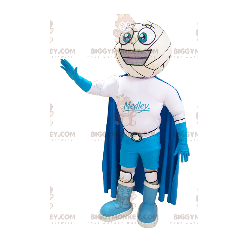 BIGGYMONKEY™ Costume da mascotte pupazzo di neve sorridente con BIGGYMONKEY™ Costume da mascotte pupazzo di neve sorridente con