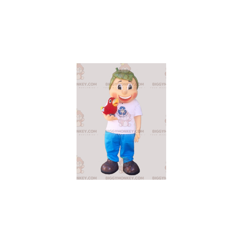 Costume de mascotte BIGGYMONKEY™ de garçon avec des cheveux en Costume de mascotte BIGGYMONKEY™ de garçon avec des cheveux en