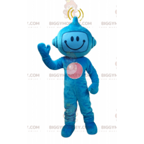 Kostým maskota modré futuristické postavy BIGGYMONKEY™. Kostým maskota robota BIGGYMONKEY™ - Lidští maskoti - BiggyMonkey.com