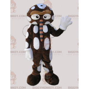 Disfraz de mascota insecto marrón y blanco BIGGYMONKEY™ con