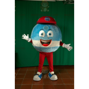 Costume de mascotte BIGGYMONKEY™ de bonhomme à la tête ronde et