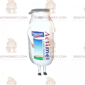 Milk Drink Actimel Danone Bottle BIGGYMONKEY™ Mascot Costume -