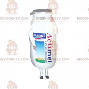  Bevanda al latte Actimel Danone Bottle Costume da mascotte BIGGYMONKEY™ - Mascottes Bouteilles - BiggyMonkey.com