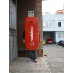 Στολή μασκότ BIGGYMONKEY™ Giant Red USB Flash Drive. Στολή κλειδιού USB - Μασκότ αντικειμένων - BiggyMonkey.com