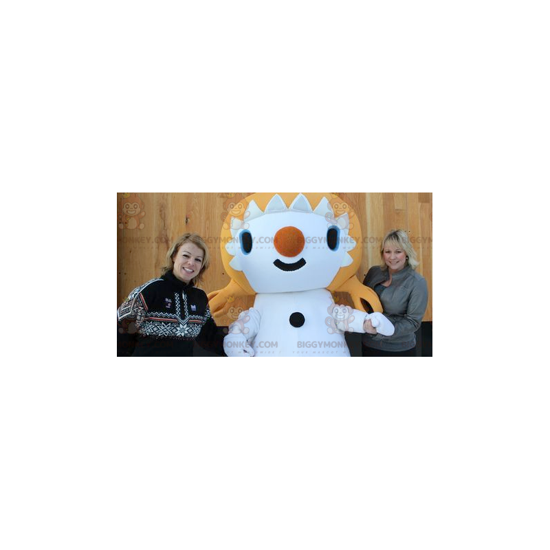 Costume de mascotte BIGGYMONKEY™ de fille blonde avec des Costume de mascotte BIGGYMONKEY™ de fille blonde avec des