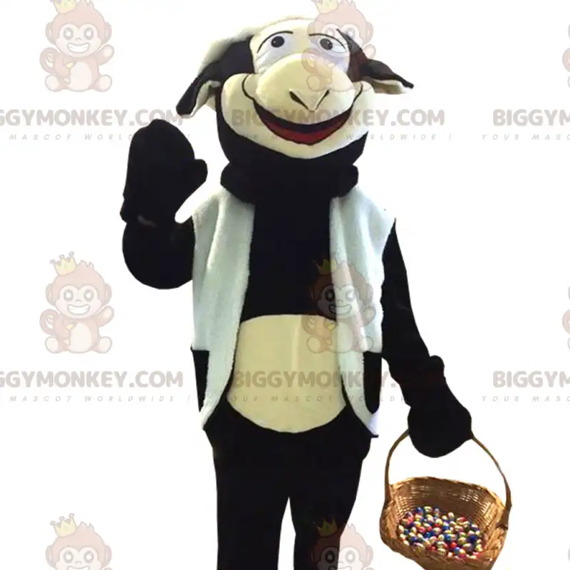 Kæmpe sort og hvid ko BIGGYMONKEY™ maskotkostume - Kæmpe sort og hvid ko BIGGYMONKEY™ maskotkostume -