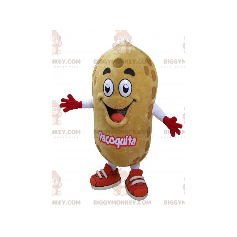 Costume de mascotte BIGGYMONKEY™ de cacahuète géante très Costume de mascotte BIGGYMONKEY™ de cacahuète géante très