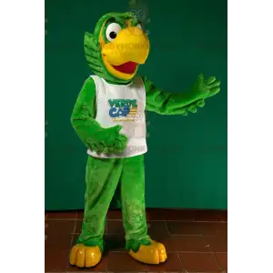 BIGGYMONKEY™ Big Green and Yellow Parrot Mascot Costume –