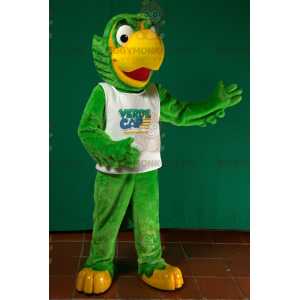 Στολή μασκότ BIGGYMONKEY™ Big Green and Yellow Parrot -
