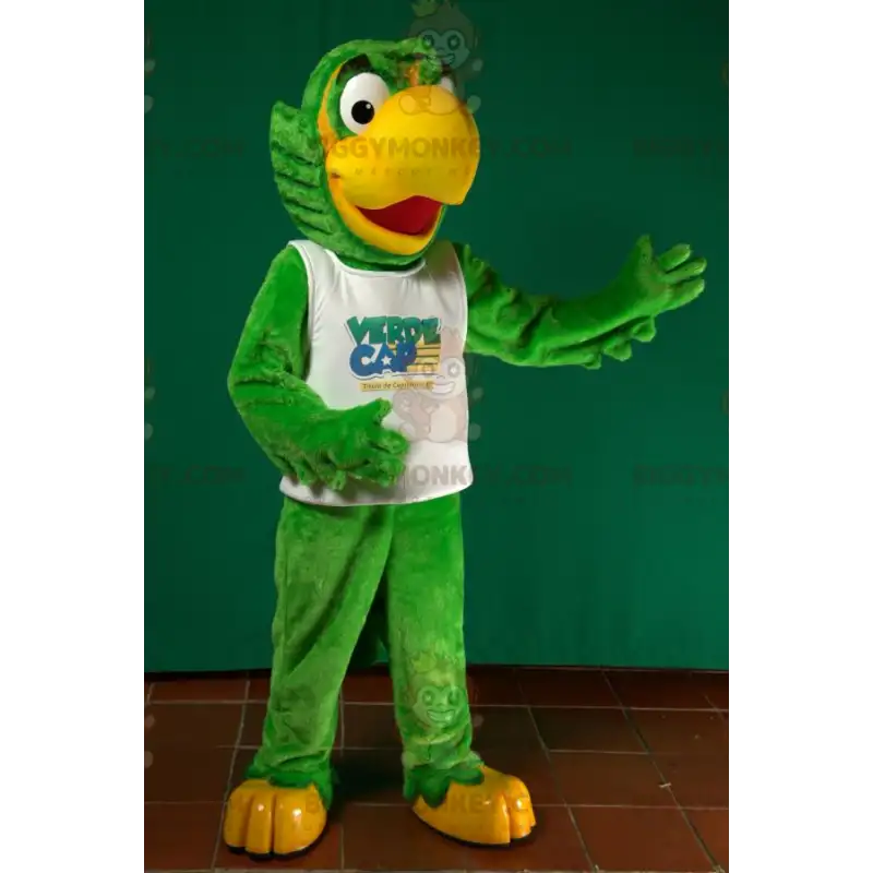 BIGGYMONKEY™ Big Green and Yellow Parrot Mascot Costume – BIGGYMONKEY™ Big Green and Yellow Parrot Mascot Costume –