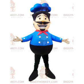 Kostým maskota šéfkuchaře BIGGYMONKEY™ s modrou košilí a kloboukem - Pánské maskoti - BIGGYMONKEY_06634 - BiggyMonkey.com
