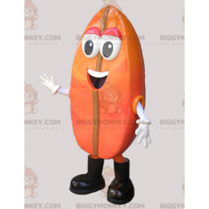 Orange cocoa or coffee bean. Bean BIGGYMONKEY™ Mascot Costume -