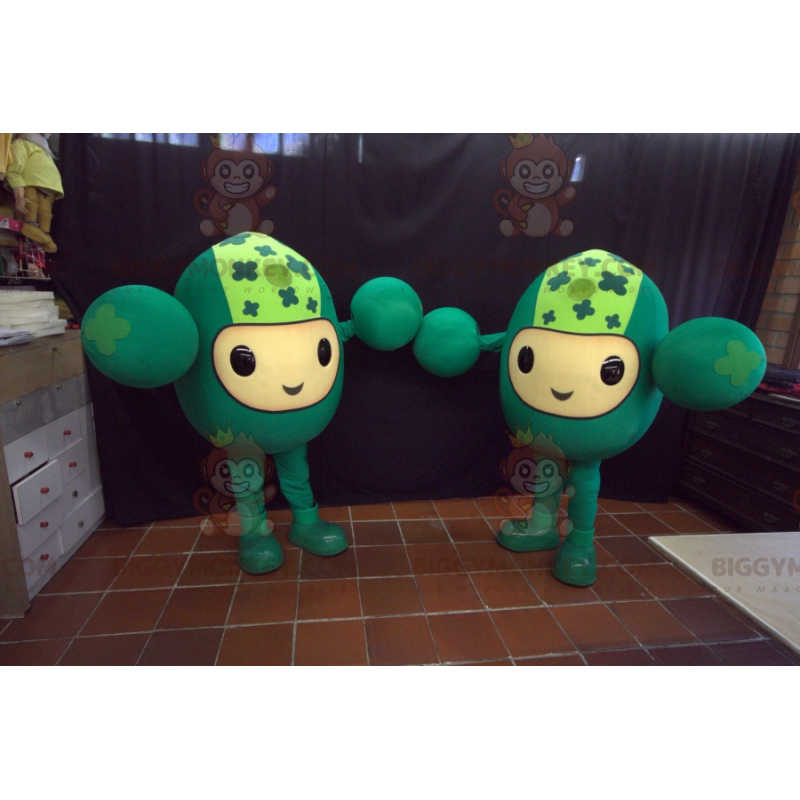La mascota de 2 BIGGYMONKEY™s de divertidos hombres todos La mascota de 2 BIGGYMONKEY™s de divertidos hombres todos