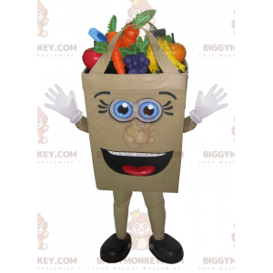 Fruit and Vegetable Filled Paper Bag BIGGYMONKEY™ Mascot