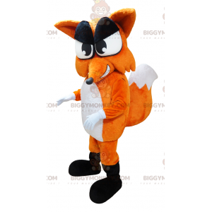 BIGGYMONKEY™ Mascot Costume Orange and White Giant Fox with Big