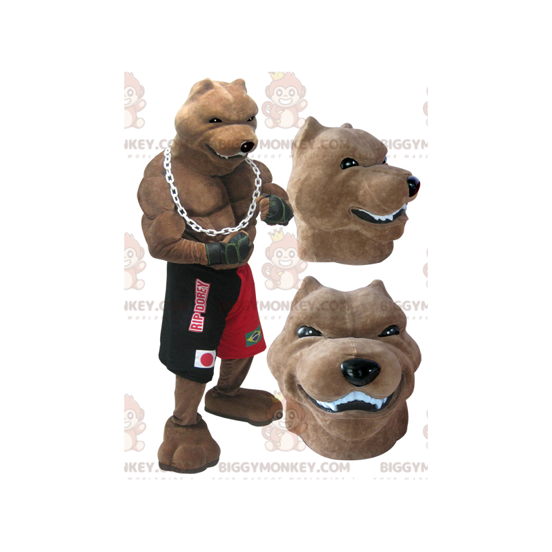 BIGGYMONKEY™ Mascot Costume Giant, Muscular Pedigree Dog In