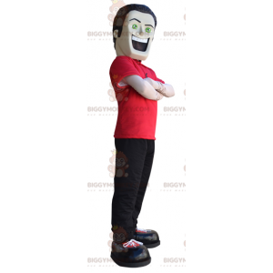 Στολή μασκότ ψηλού άνδρα BIGGYMONKEY™ με ωραία κατασκευή -