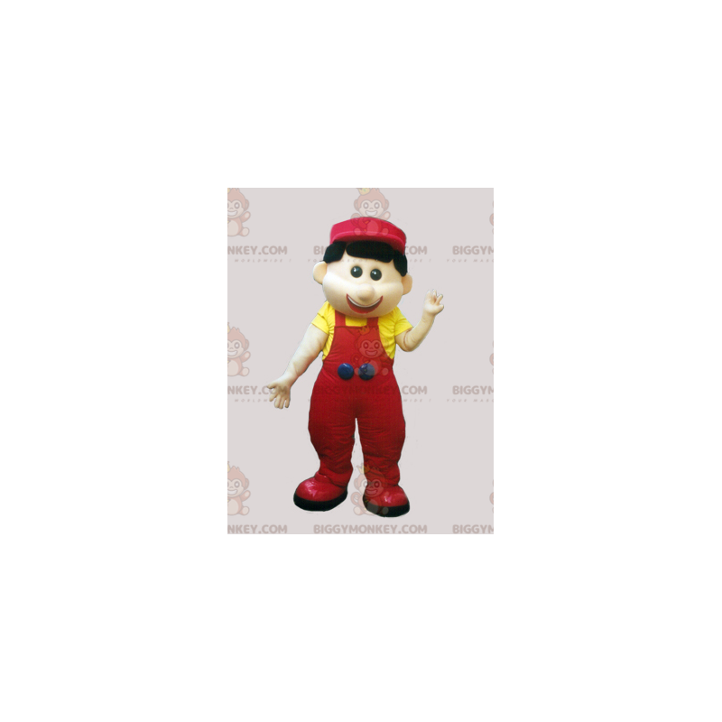 BIGGYMONKEY™ Mały Facet w kombinezonie i kostiumie maskotki z BIGGYMONKEY™ Mały Facet w kombinezonie i kostiumie maskotki z