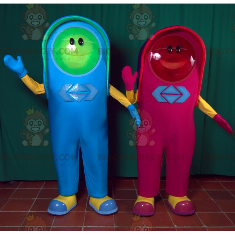 2 BIGGYMONKEY™s maskot ett rött ljus och ett grönt ljus - 2 BIGGYMONKEY™s maskot ett rött ljus och ett grönt ljus -