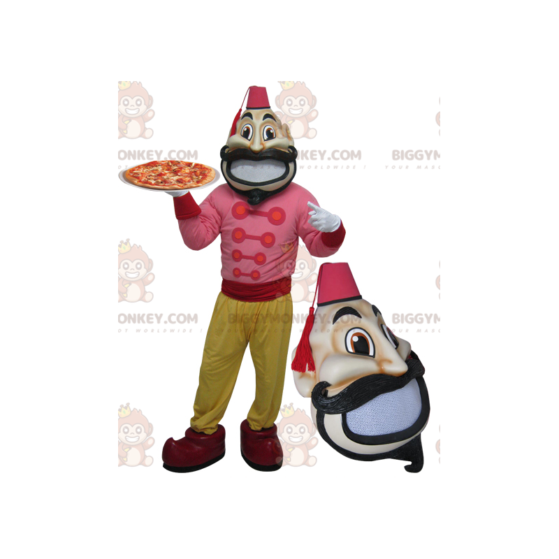 Costume de mascotte BIGGYMONKEY™ d'homme moustachu avec une Costume de mascotte BIGGYMONKEY™ d'homme moustachu avec une