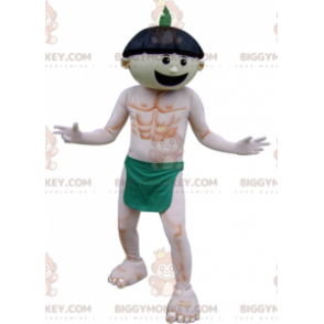 Disfraz de mascota BIGGYMONKEY™ para hombre con taparrabos verde únicamente - Mascotas de hombres - BiggyMonkey.com
