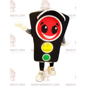 Smiling Traffic Light BIGGYMONKEY™ Mascot Costume Green Light