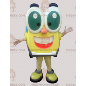 BIGGYMONKEY™ Funny Square Guy With Big Eyes Mascot Costume -