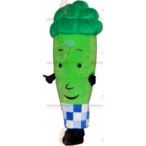 BIGGYMONKEY™ Mascot Costume of Giant Green Asparagus Surrounded