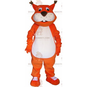 Στολή μασκότ BIGGYMONKEY™ Giant Orange Fox με μεγάλη ουρά - Μασκότ αλεπούδων - BIGGYMONKEY_06711 - BiggyMonkey.com