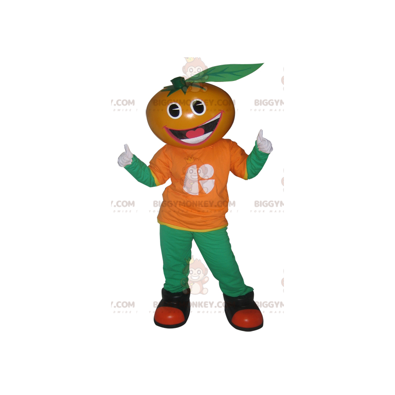 Tangerine Clementine Orange BIGGYMONKEY™ Mascot Costume – Tangerine Clementine Orange BIGGYMONKEY™ Mascot Costume –