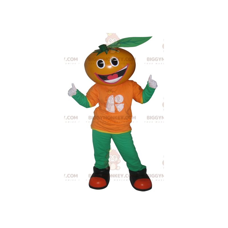 Tangerine Clementine Orange BIGGYMONKEY™ maskotkostume -