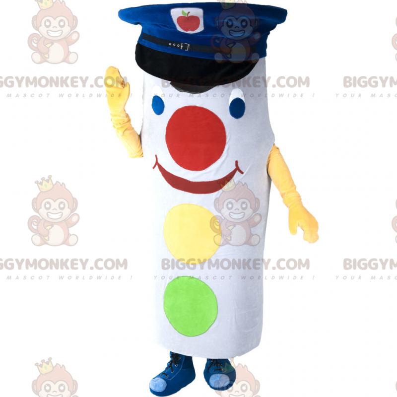 White and Colorful Traffic Light BIGGYMONKEY™ Mascot Costume