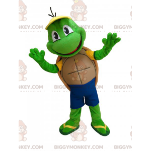 Cute and Funny Green Turtle BIGGYMONKEY™ Mascot Costume -