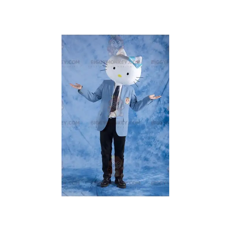 Hello Kitty Cat Head BIGGYMONKEY™ maskotkostume - Hello Kitty Cat Head BIGGYMONKEY™ maskotkostume -