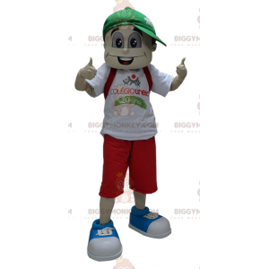 Young Boy BIGGYMONKEY™ Mascot Costume with Cap – Biggymonkey.com