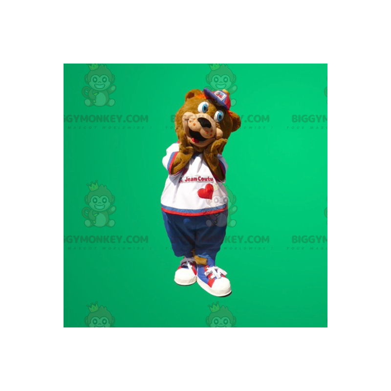 Blue Eyed Brown Bear BIGGYMONKEY™ maskotkostume - Bjørn maskot - BIGGYMONKEY_090 - BiggyMonkey.com