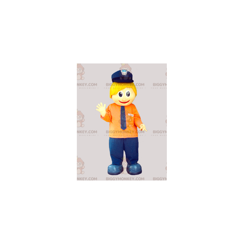 BIGGYMONKEY™ Disfraz de mascota Little Blond Guy con Kepi y corbata - Mascotas de hombres - BIGGYMONKEY_06764 - BiggyMonkey.com
