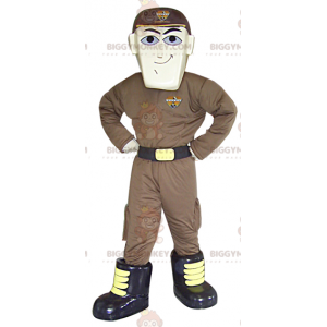 Futuristic Outfit Man BIGGYMONKEY™ Mascot Costume Superhero