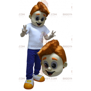 Costume de mascotte BIGGYMONKEY™ de jeune garçon d'ado habillé
