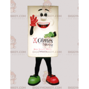 Disfraz de mascota Brick BIGGYMONKEY™ de figura cuadrada sonriente - Mascotas humanas - BIGGYMONKEY_06772 - BiggyMonkey.com