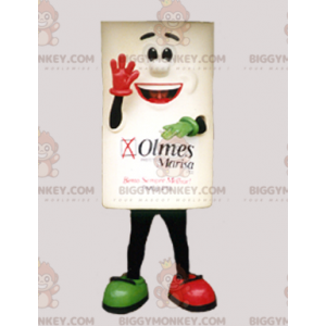Smiling Square Figure Brick BIGGYMONKEY™ Mascot Costume -